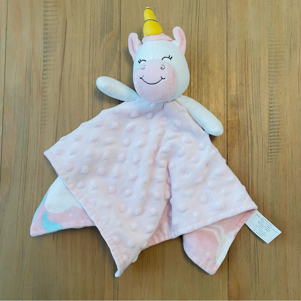 Boritar Lovey Unicorn Security Blanket Soother Pink Textured Sensory Baby Toy
